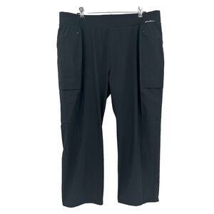 Eddie Bauer Black Utility Capri Pant Women's Size 16 Camping Outdoor Gorpcore